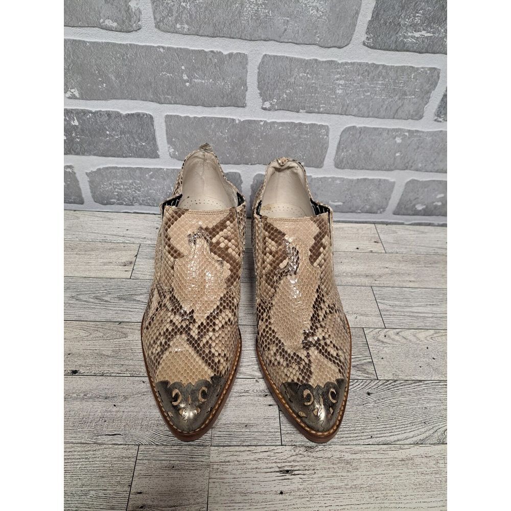 Giorgio Brutini Snakeskin  Chelsea Boots‎ Shoes Women  Size 6  Pull On Ankle